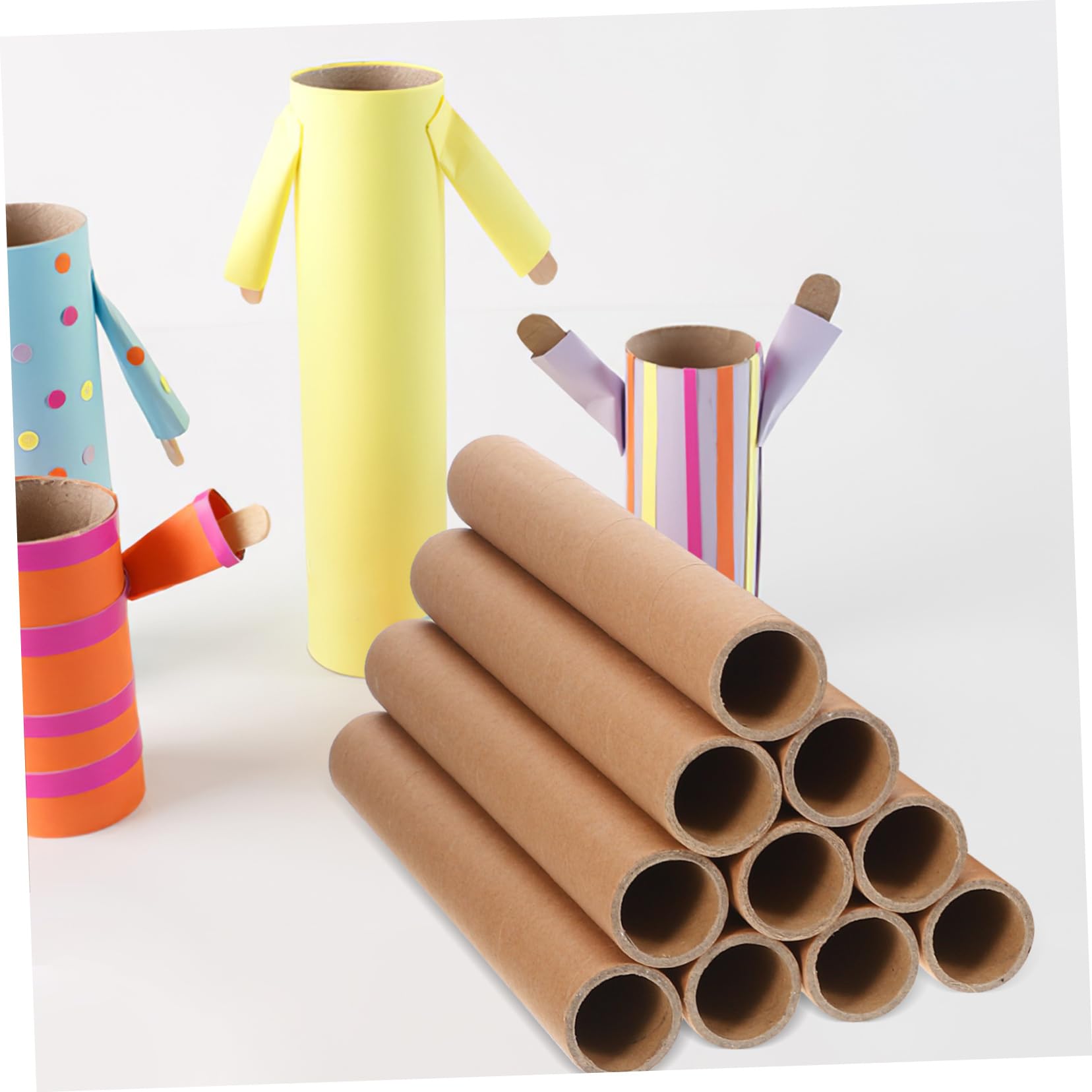 OSALADI Tubes D'Expédition Ronds En Papier Kraft 20 Pièces Pour L'Expédition L'Expédition Et L'Artisanat - Cylindres En Papier Pour Le Rangement Et L'Organisation À