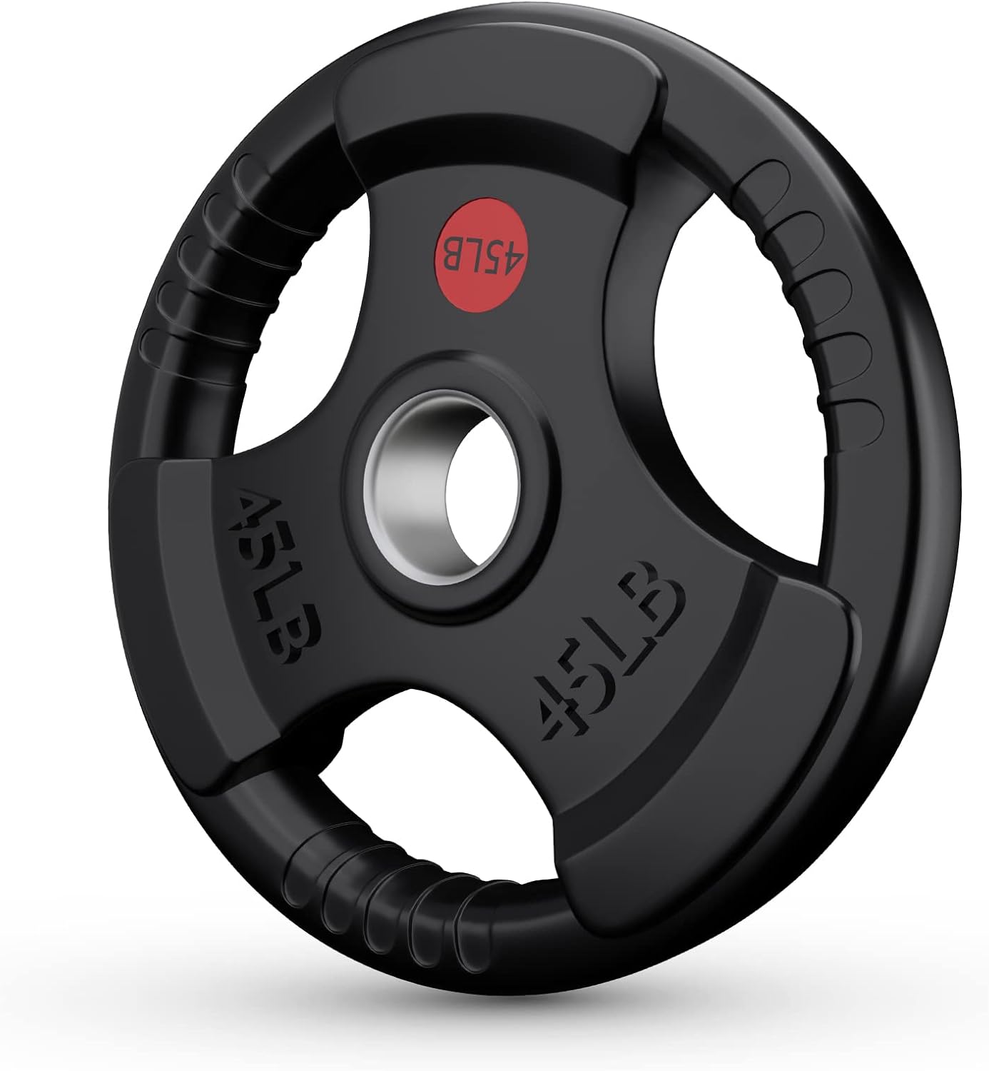 GIKPAL Weight Plates 2-Inch Rubber Coated Olympic Grip Plate for Weightlifting, Strength Training, Crossfit, Solid Cast Iron Weight Plates for Barbell, 45lbs : Sports & Outdoors