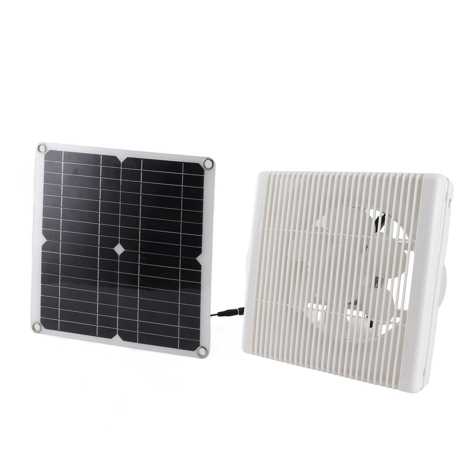 Ventilateur solaire avec boîte de batterie kit d'aération autonome 12W pour extérieur