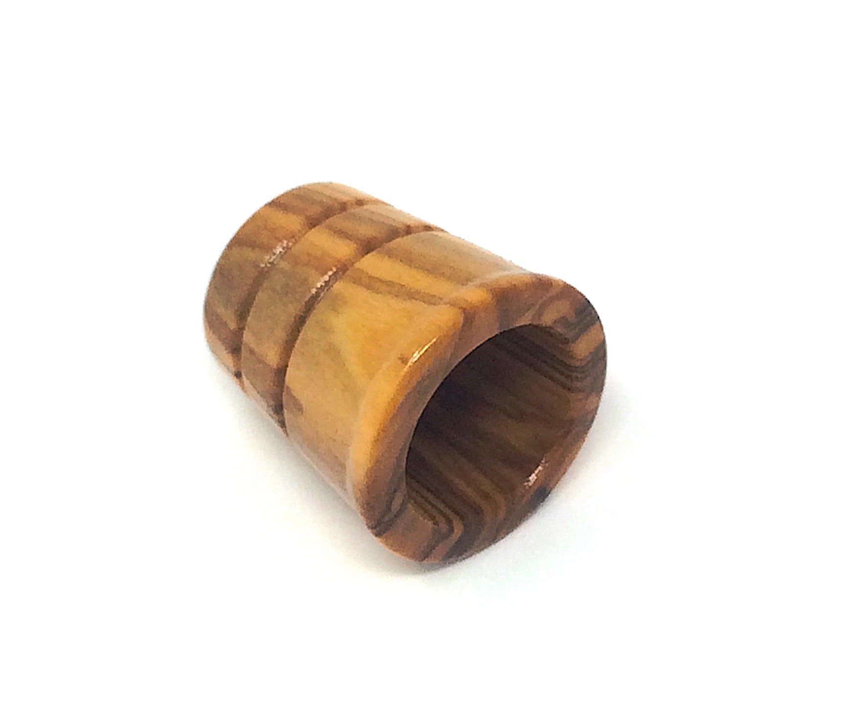 Thimble made of olive wood - handmade in Mallorca to sew and embroider