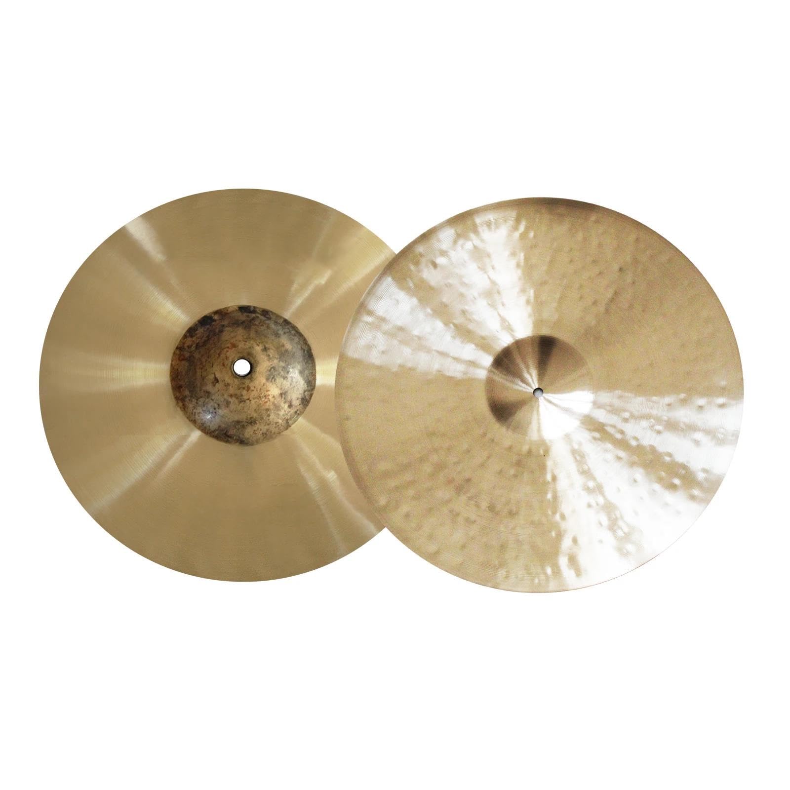 Zestaw Talerzy Perkusyjny Brązowy Stop 13"/14"/15" Hihats Cymbal Modern Series Ręcznie Młotkowany Talerz Perkusyjny Do Zestawu Perkusyjnego(13 Inch)