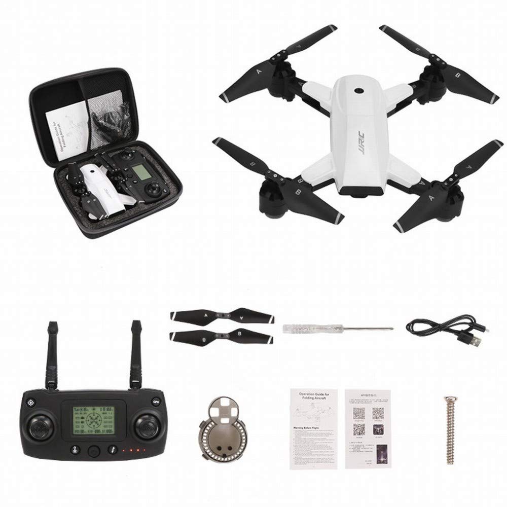 MU Posizionamento Satellitare Gps Drone Aereo Hd Pieghevole Aereo Telecomando Portatile 300 Metri 5G Mappa Ritorno Automatico,bianca,A