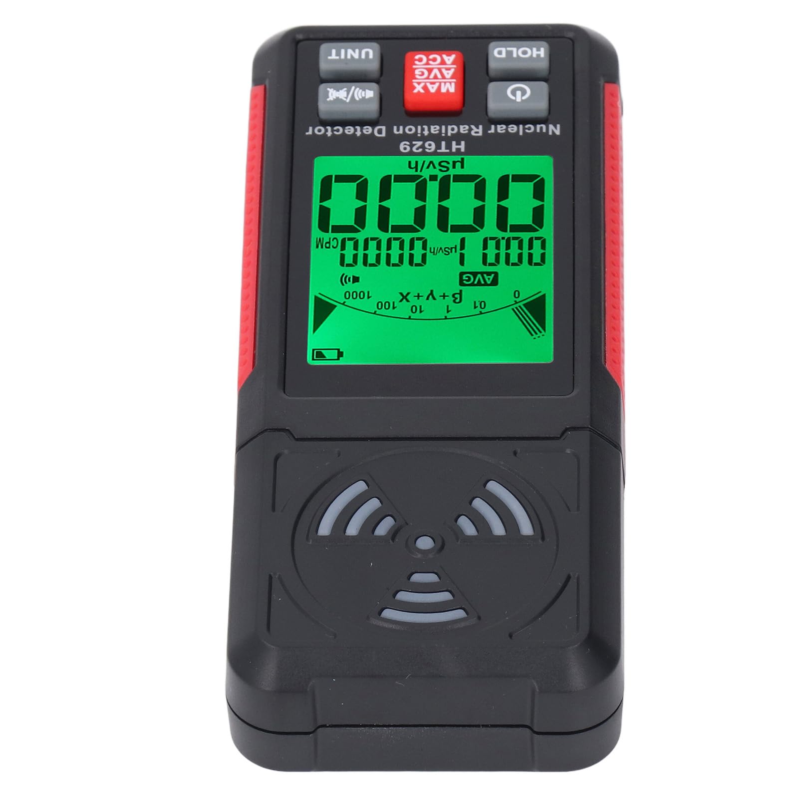 Radiation Detector Sound and Light Alarm Function Low Energy Consumption Radiation Monitor Meter for Families Workplaces