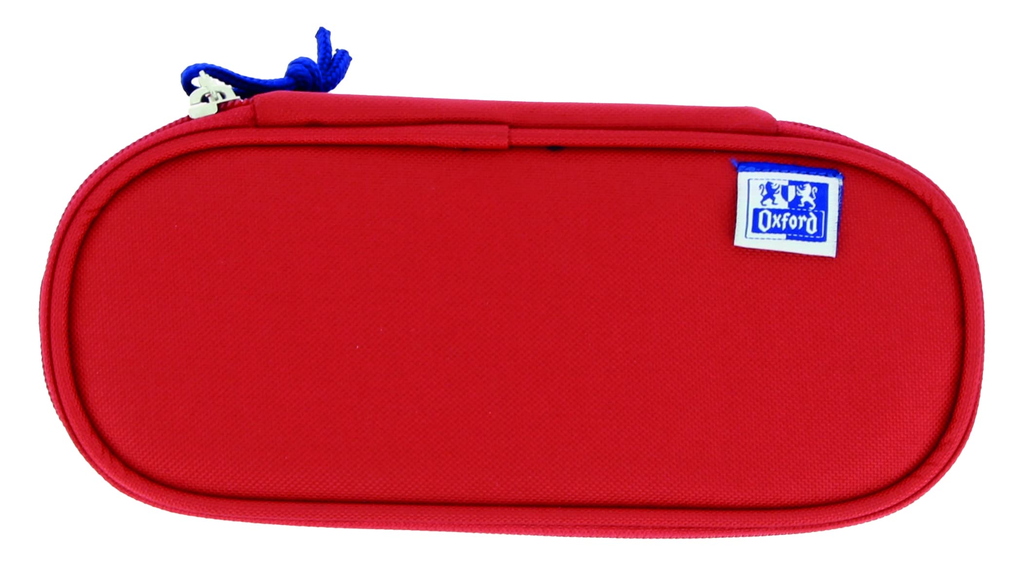 Oxford, Estuche Escolar Cofre, Goma Elástica, Color Rojo
