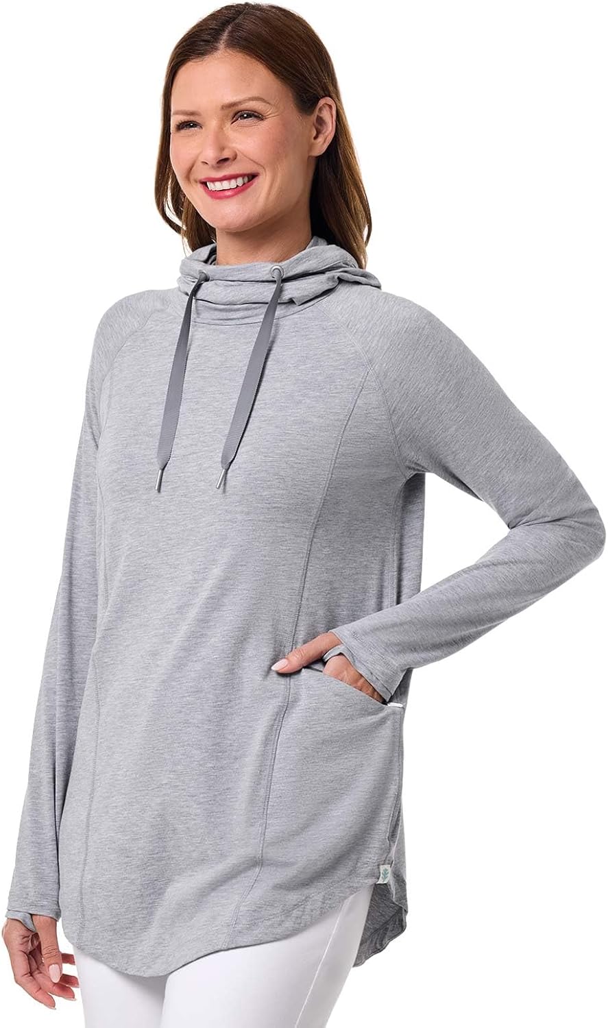 Women's Pullover Hoodie with Thumbholes - UPF 50+ Sun Protection - LumaLeo