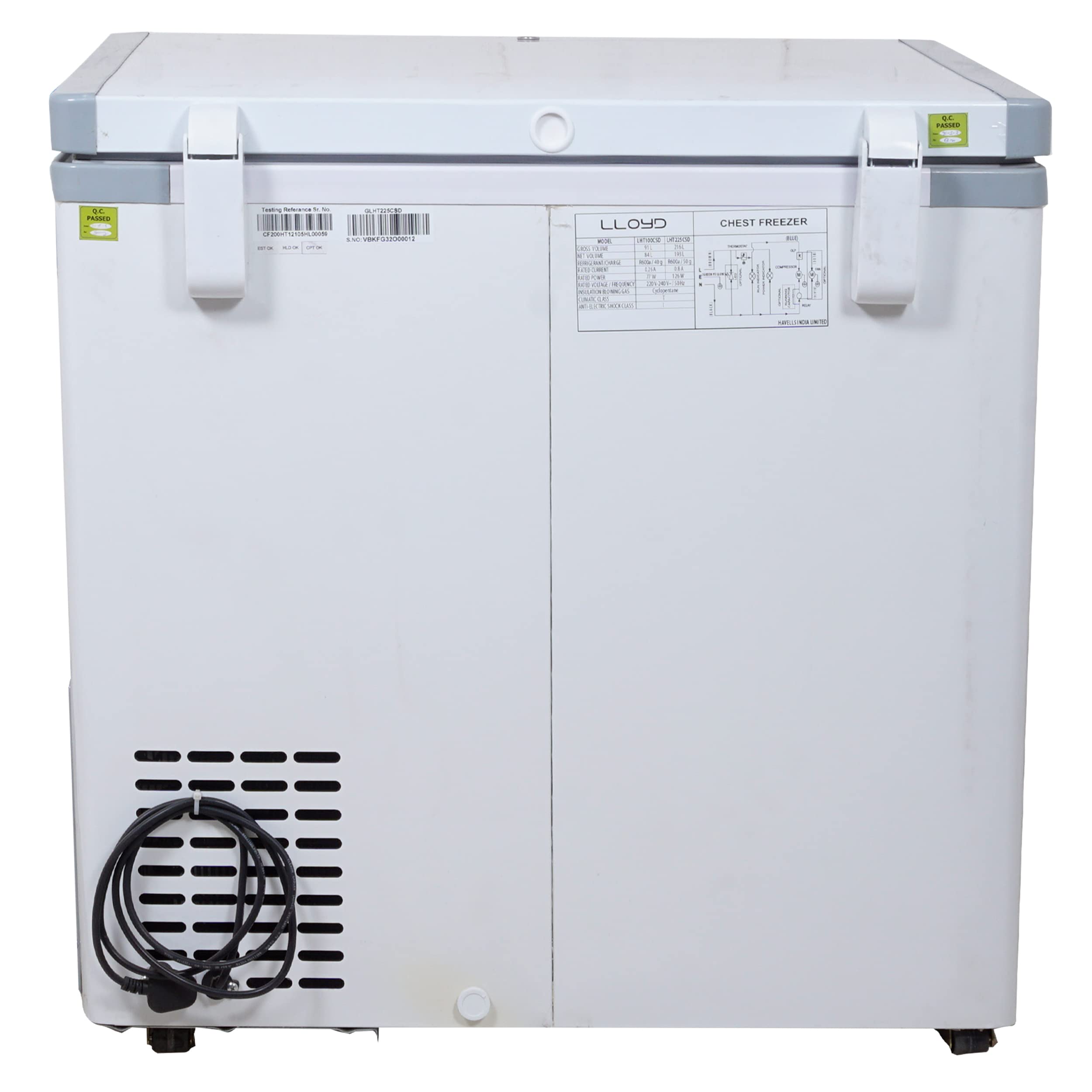 Lloyd 216 Litre Hard Top Single Door Convertible Deep Freezer
