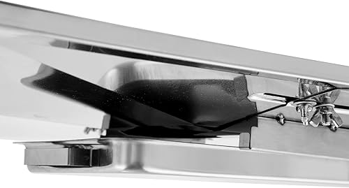 Miniatura 4 de Charbrofire GD4215S - Parrilla de goteo para bandeja de grasa Master Forge HW01366A-05-10-00 Bandeja de goteo ajustable con conjunto de bandeja de