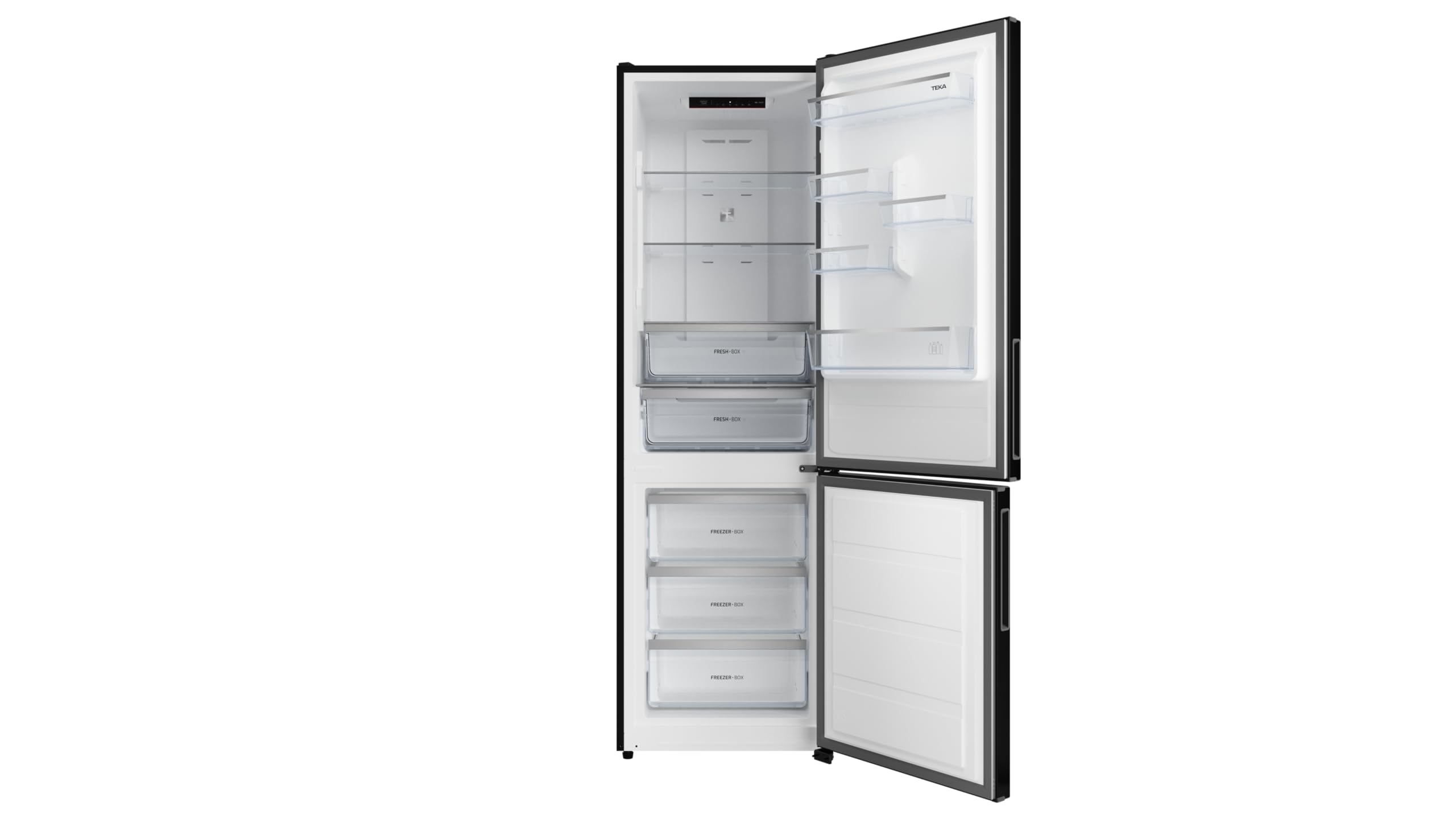 Teka - Frigorífico independiente con congelador inferior Total No Frost - Modelo RBF 44630 BK