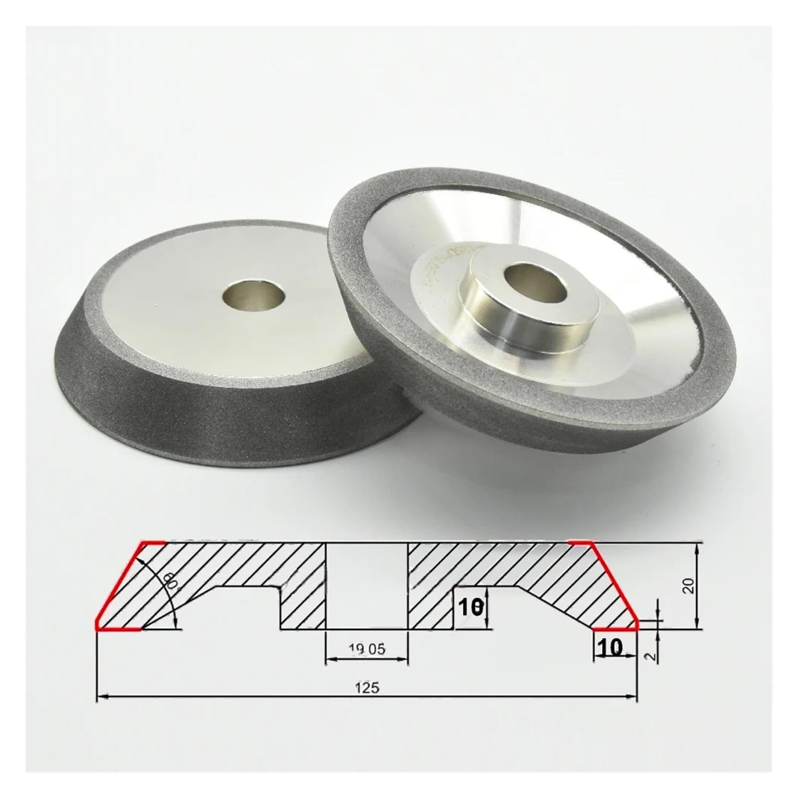 Mola CBN/diamantata MR-X3 da 78 mm for trapano HSS/tungsteno