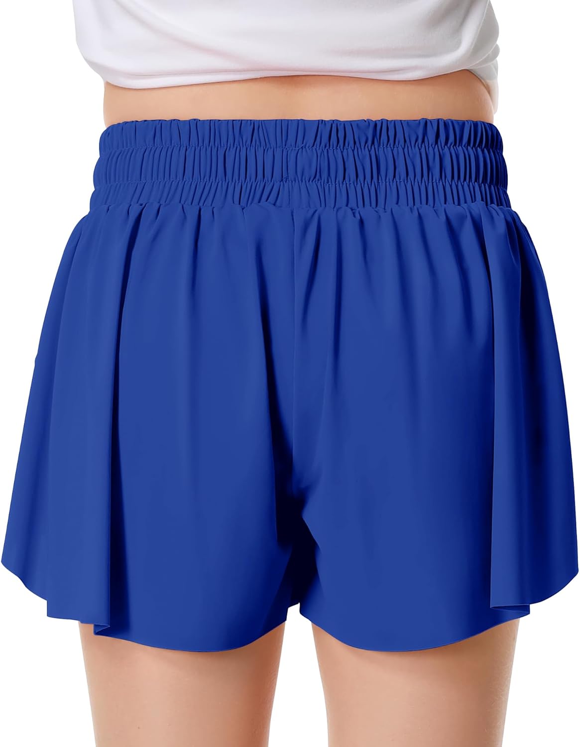 Girls Flowy Shorts Butterfly Shorts for Kids with Pocket 2-in-1 Athletic Shorts Running Shorts for Girls - Image 2