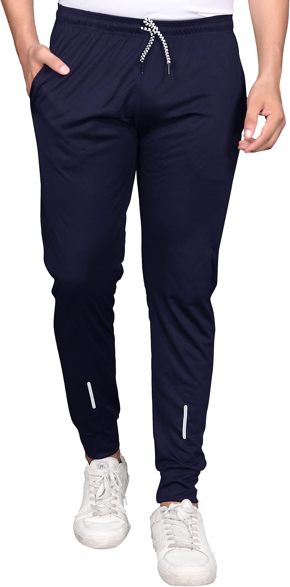 SWADESI STUFFDry Fit Track Pant for Men | Slim Fit Running Gym Stretchable Jogger