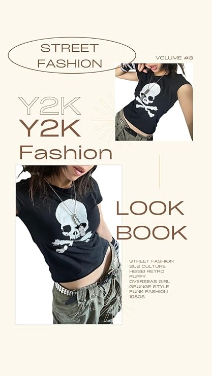 Amazon | [§Bg3] Y2K サブカル地雷 サブカル系 服 ショート丈
