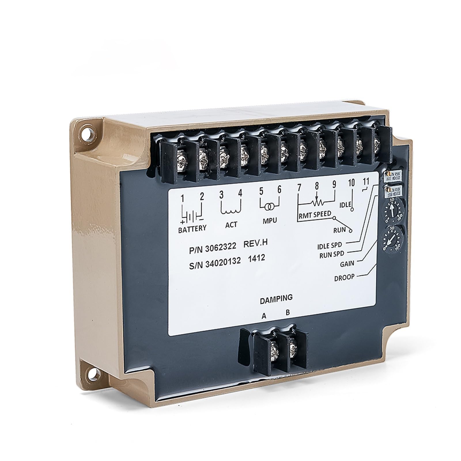 Generator Speed Control Controlador de Velocidad del generador 3062322, estabilizador de Velocidad, govornor eléctrico, Control de Motor diésel, módulo de Placa de Circuito, Pieza genset