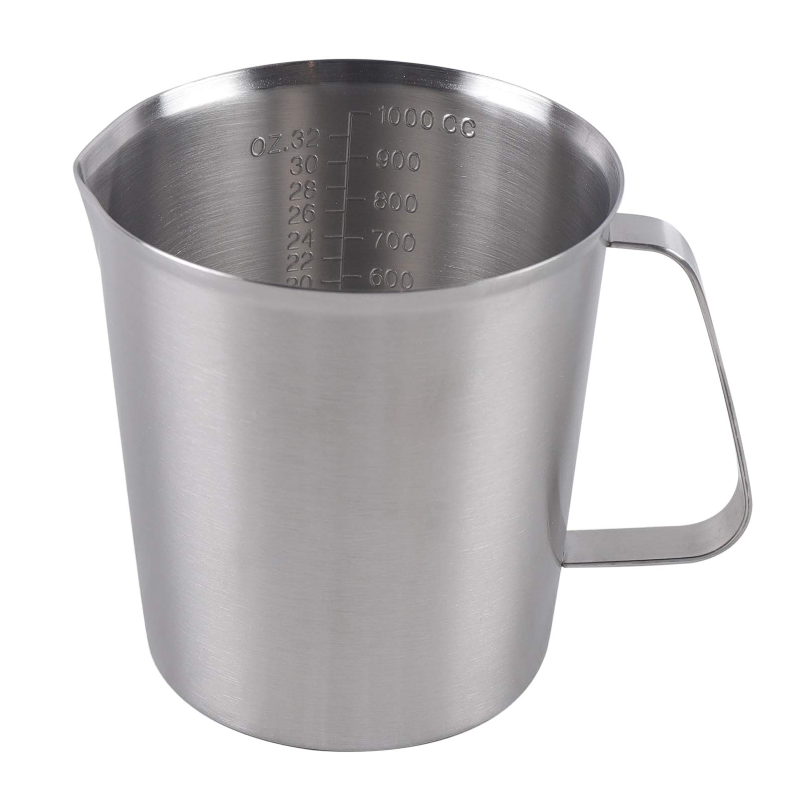 Roestvrijstalen maatbeker 1 liter roestvrij melkkan kan maatbeker maatbeker 1000 ml