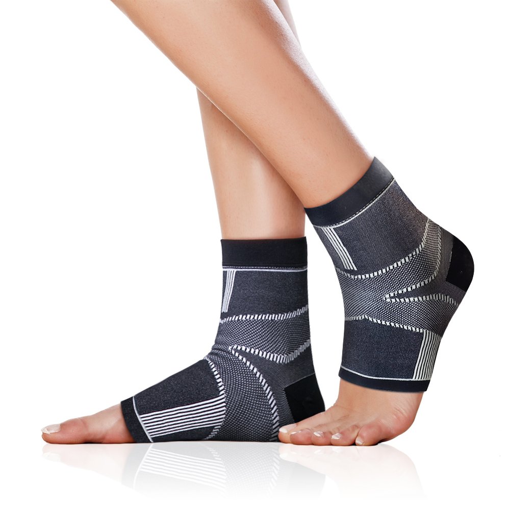 BracooPlantar Fasciitis Socks with Arch Support,Compression Sleeve for Recovery and Pain Relief,Large/XLarge (FE90) (2 Count)