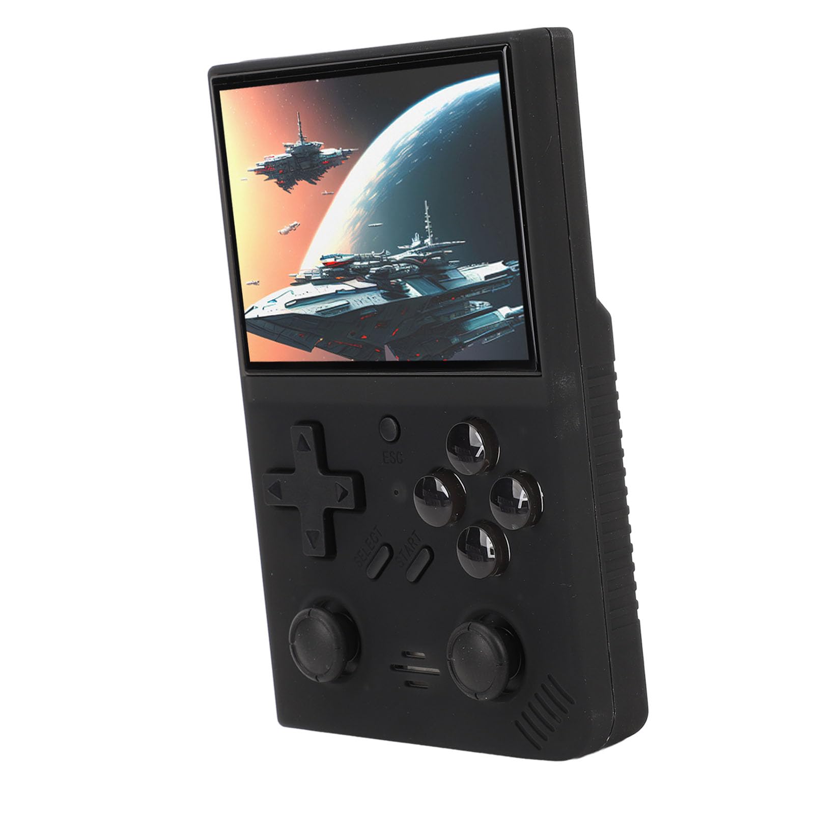 Przenośna Przenośna Konsola do Gier Retro 3,5-calowy Ekran IPS Karta Pamięci 64 GB Bateria 3000 MAh (BLACK)