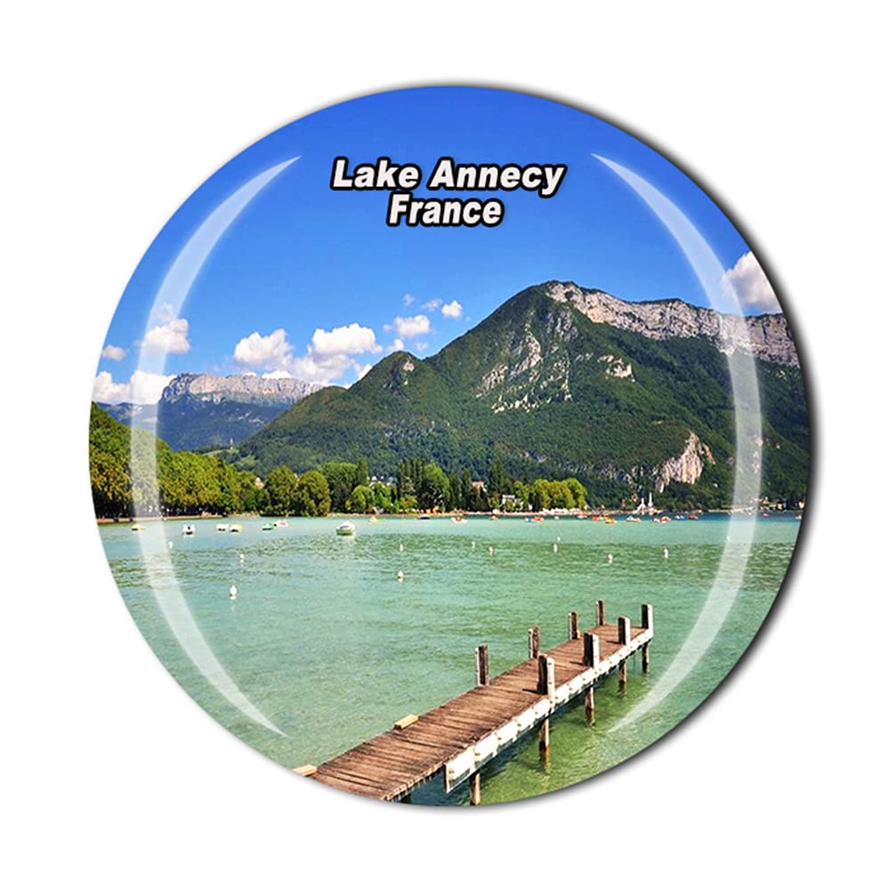 Timefly France Lake Annecy Fridge Magnet Crystal Tourist Souvenir Gift Collection Refrigerator Magnetic Sticker
