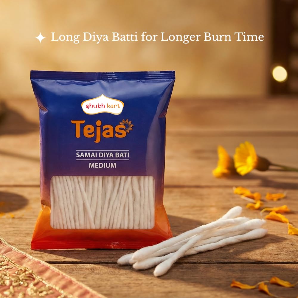 Long Cotton Puja Wicks - Pack of 1000 -2