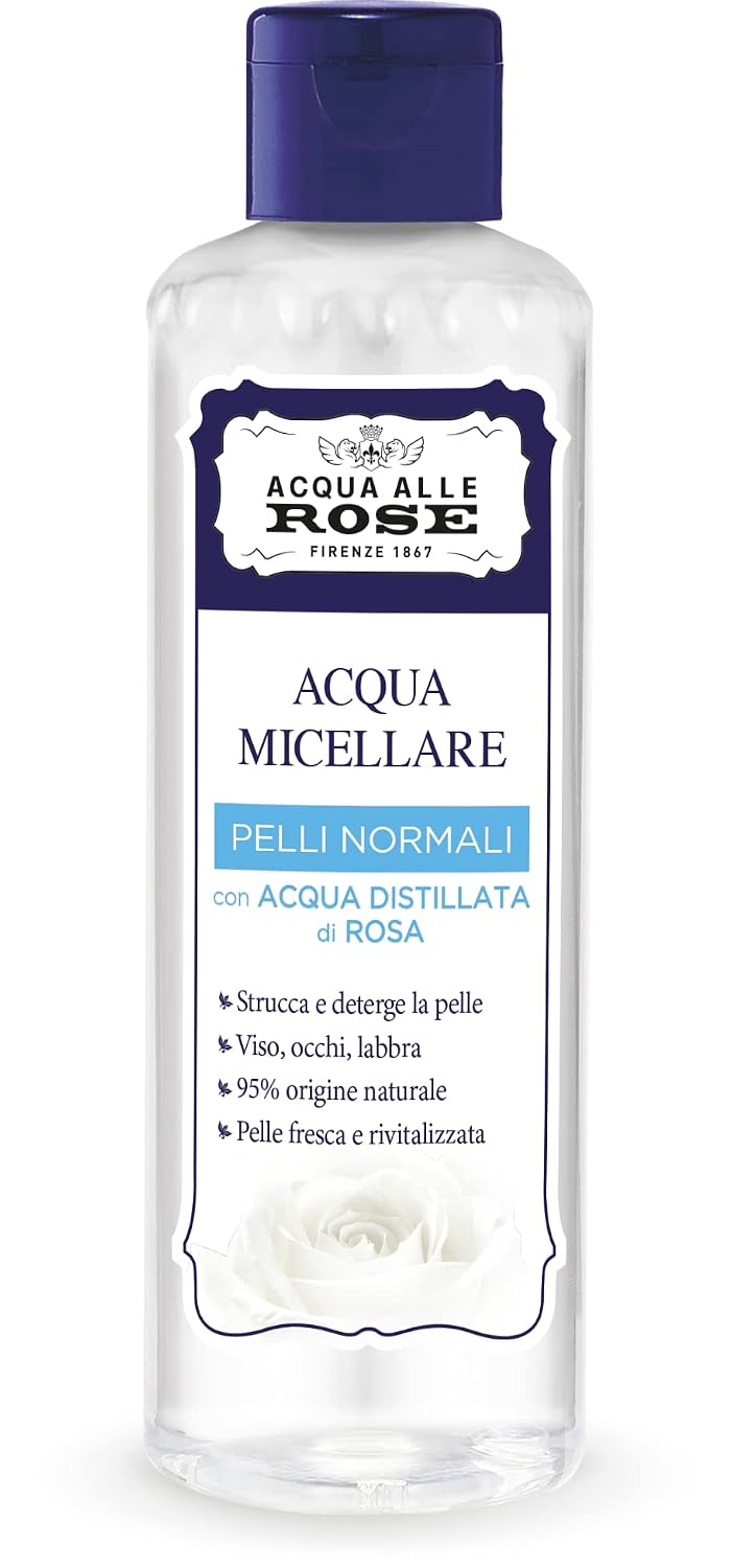Roberts:"Acqua alle Rose" Micellar Water 6.76 Fluid Ounce (200ml) Bottle [ Italian Import ]