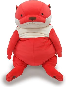 Shinada Global Mochi Series MOKW-0880ST Strawberry XL 13.8 x 13.8 x 19.7 inches 35 x 35 x 50 cm Plush Animal
