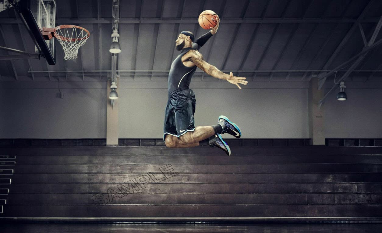 LeBron James Poster Basketball Photo Wall Art Picture Poster A4