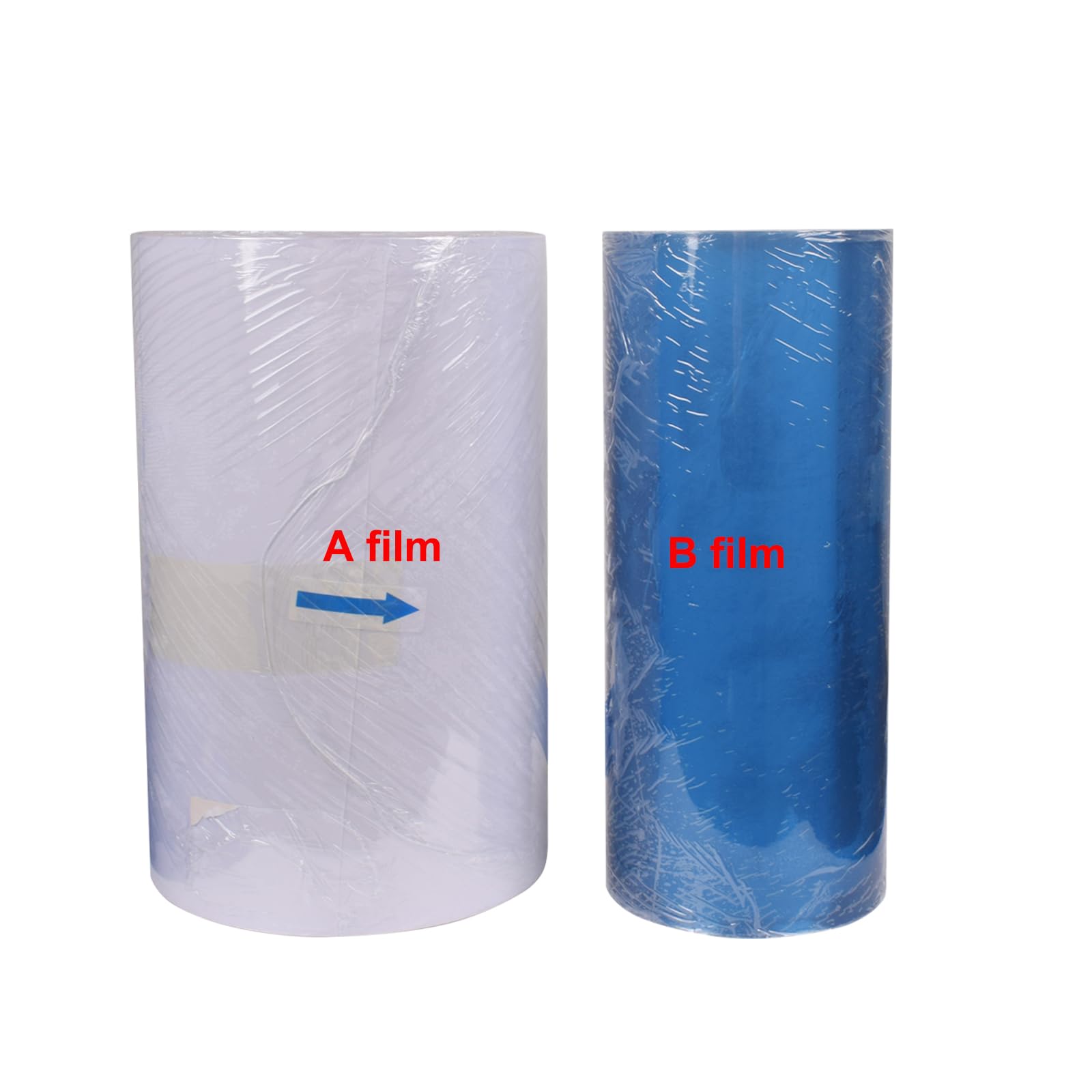 100 m UV-DTF-AB-Filmrolle, 30,5 cm x 100 m, für A3-UV-Aufkleberdrucker, Direktdruck auf Aufkleber, 1 Rolle 100 m A-Folien + 1 Rolle 100 m B-Folien