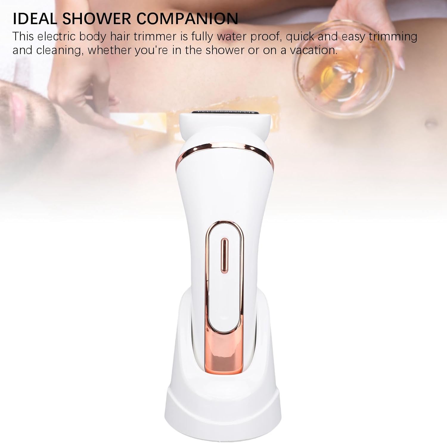 YUYTE Bikini Trimmer for Women, 4 in 1 Electric Razors & Epilator, Water Proof Hair Removal Shaver for Bikini Area Legs Underarms with Foot Grinder Lip Shaving Head