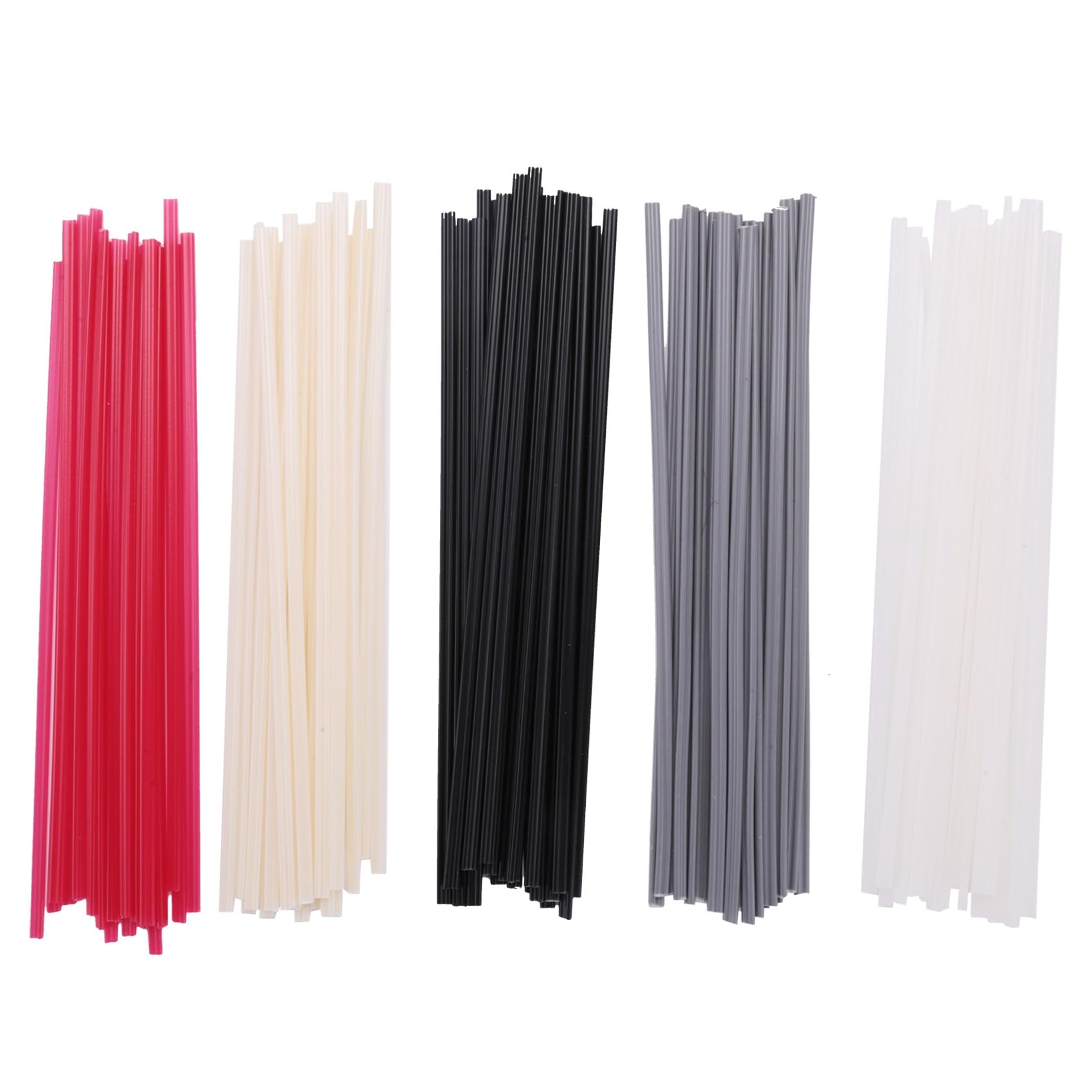 Littimoon 100 Pieces Plastic Welding Rods PP/PVC/PPR Plastic Welder Repair Rods for Car Bumpers and Daily Plastic Repair