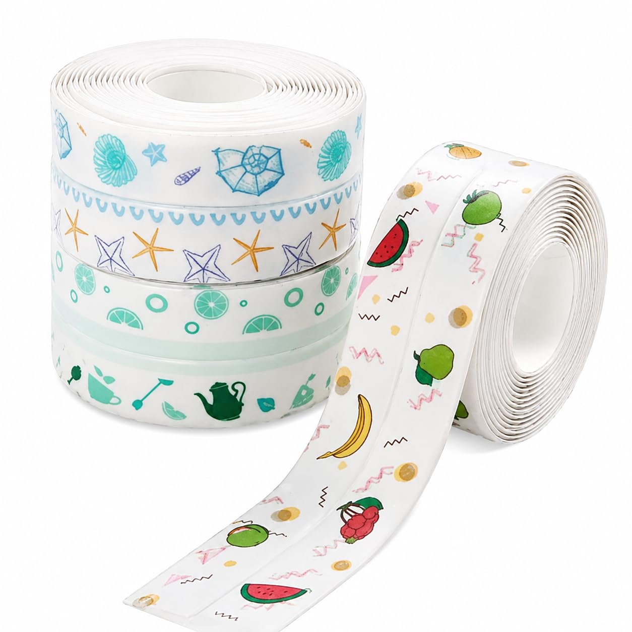 Kitchen Sink Platform Sticker Waterproof Self Adhesive Caulk Tape Bathroom Corner Sealing Strip for Basin Countertop Tile Tub Toilet Wall Edge Pack of 1 Multicolor-image-16