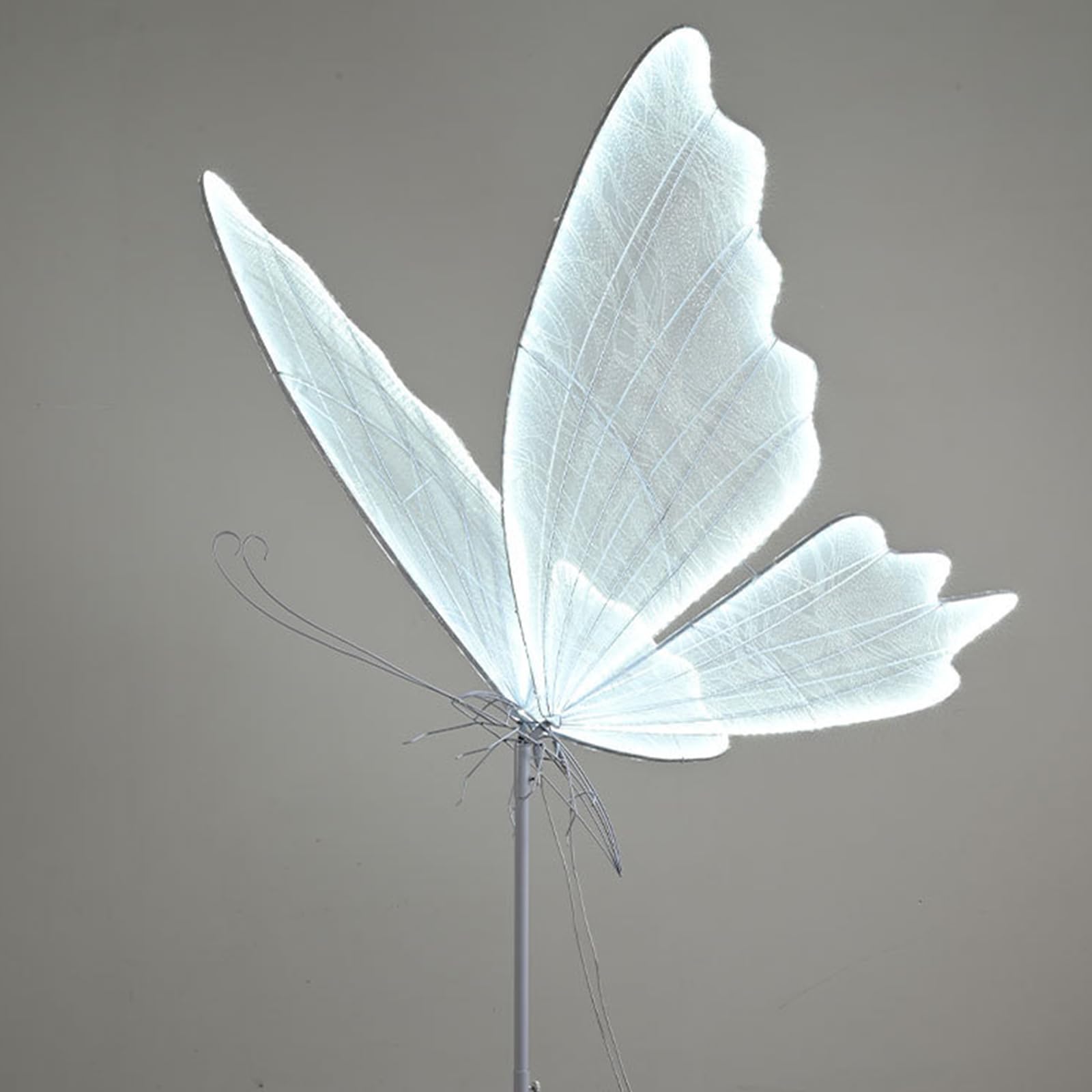 Butterfly Floor Lamp Height Adjustable Modern Simple Reading Light for Living Room Lounge Bedroom Home Lighting Fixtures Wedding Hall Decoration Vertical Floor Lamp,B,60cm