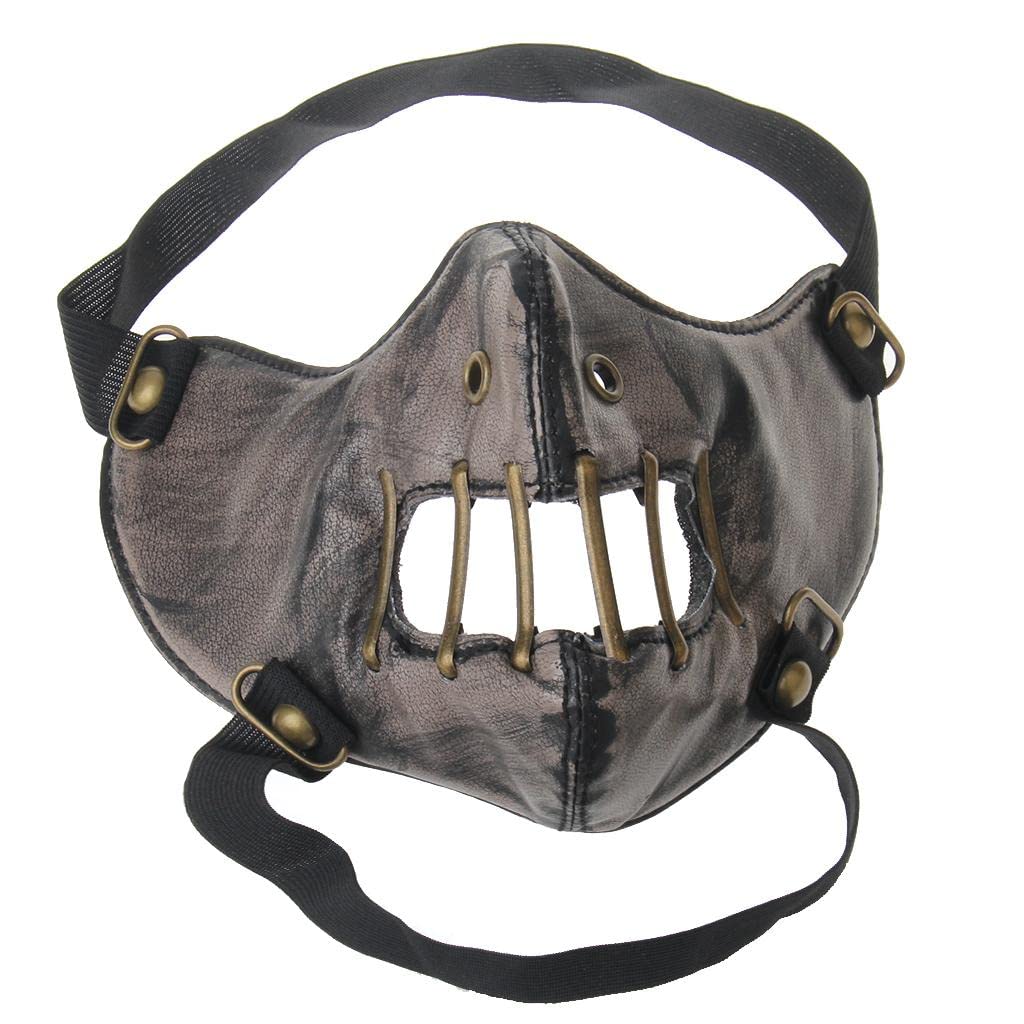 trendynest Unisex Steampunk Rivet Mask Vintage Gothic Punk Mask Hollow Out | Clothing, Shoes & Accessories | Costumes, Reenactment, Theater | Accessories | Masks & Eye Masks-picture-3