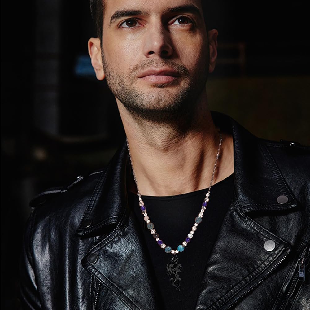 PH PandaHall 40pcs Flying Dragon Charms Chinese Zodiac Year Dragon Ornament Electrophoresis Black Dragon Totem Charms Alloy Lucky Pendants for Christmas New Year Necklace Bracelet Earrings Jewelry Making - Image 5