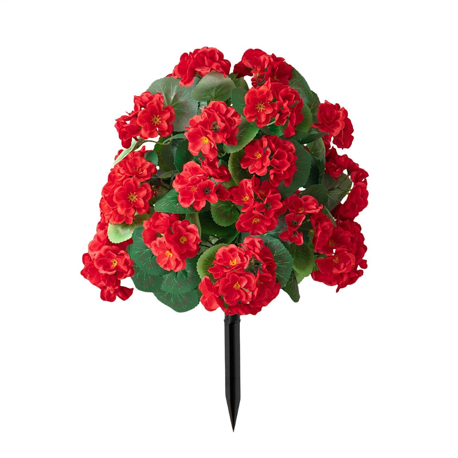 Flores artificiales para exteriores sin riego ideales para balcones con viento