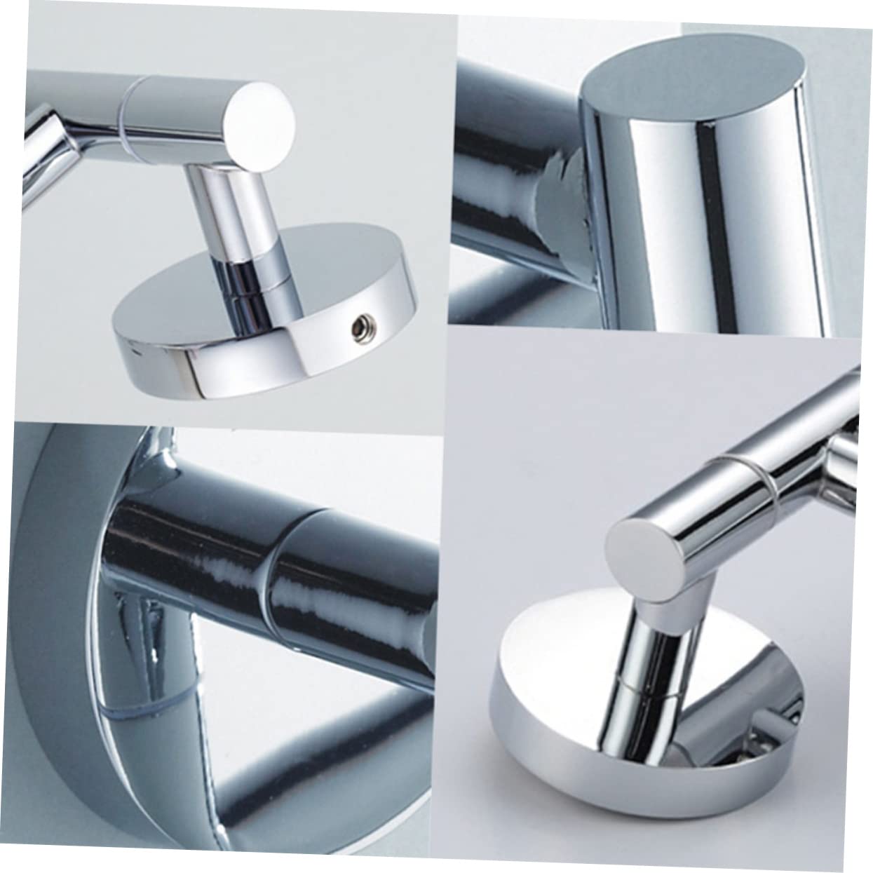 Portasciugamani Girevole in Acciaio Inox Argento per Bagno | 1 Pezzo, Accessori Bagno Coordinati, Finitura Antiruggine, Soluzione Salvaspazio per Cucina