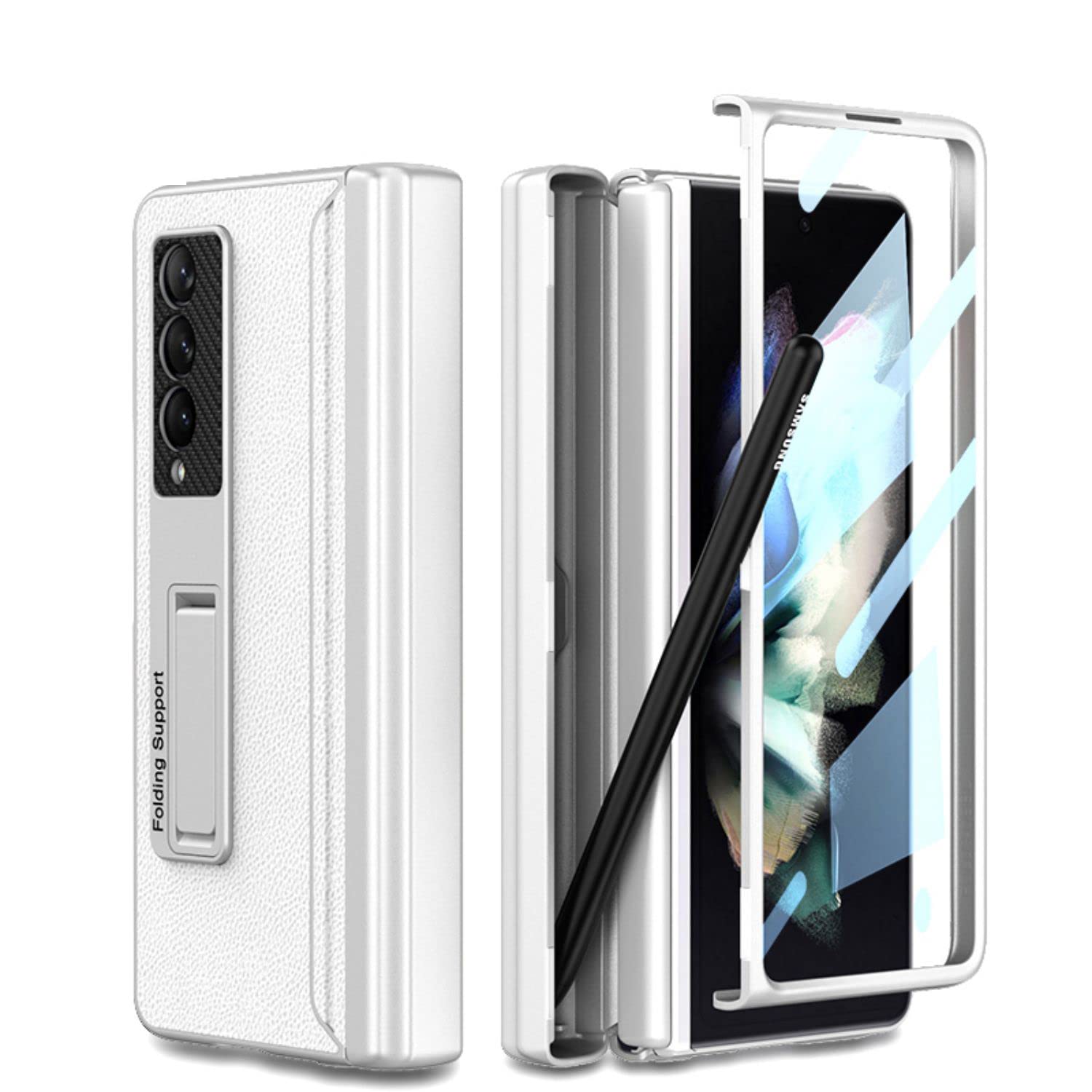 Coque Galaxy Z Fold 3 protégeant la charnière et le stylet sans encombrement - 8