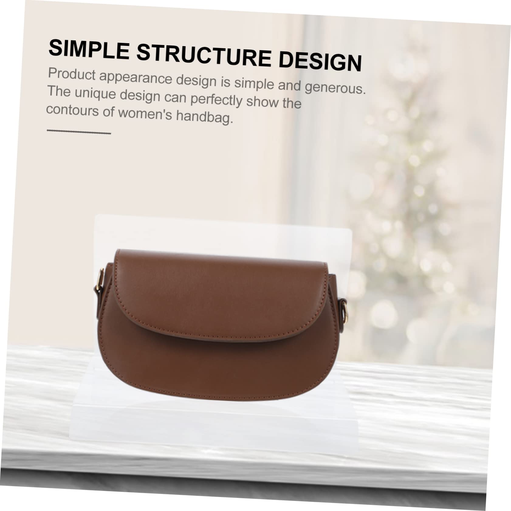 VICASKY Professional Handbag Display Stand Acrylic Purse Shelf Briefcase Rack for Retail Sturdy User-friendly