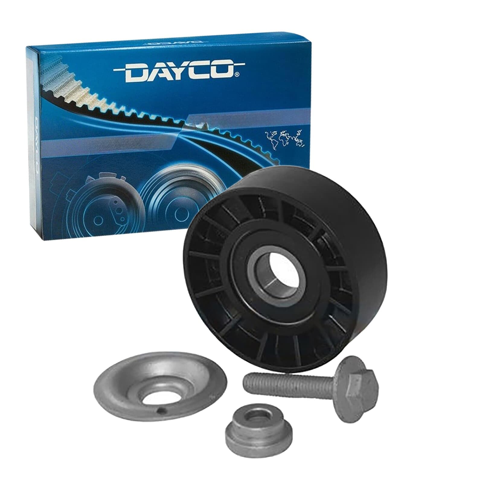 Dayco APV1026 Umlenk-/Führungsrolle, Keilrippenriemen | Kompatibel mit: CITROËN JUMPER I Bus, JUMPER I Kasten, JUMPER I Pritsche/Fahrgestell, JUMPER II Bus, JUMPER II Kasten