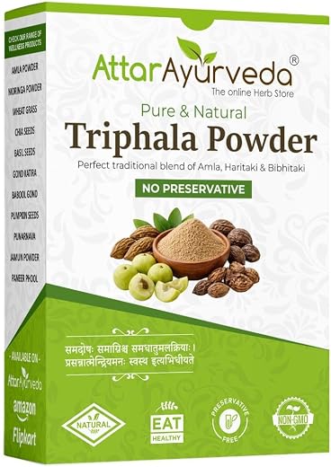 Attar Ayurveda Triphala Churna/Powder - 250 grams | Supports Immune System, For Balanced Bowl and Gut Health | Pure and Pr...