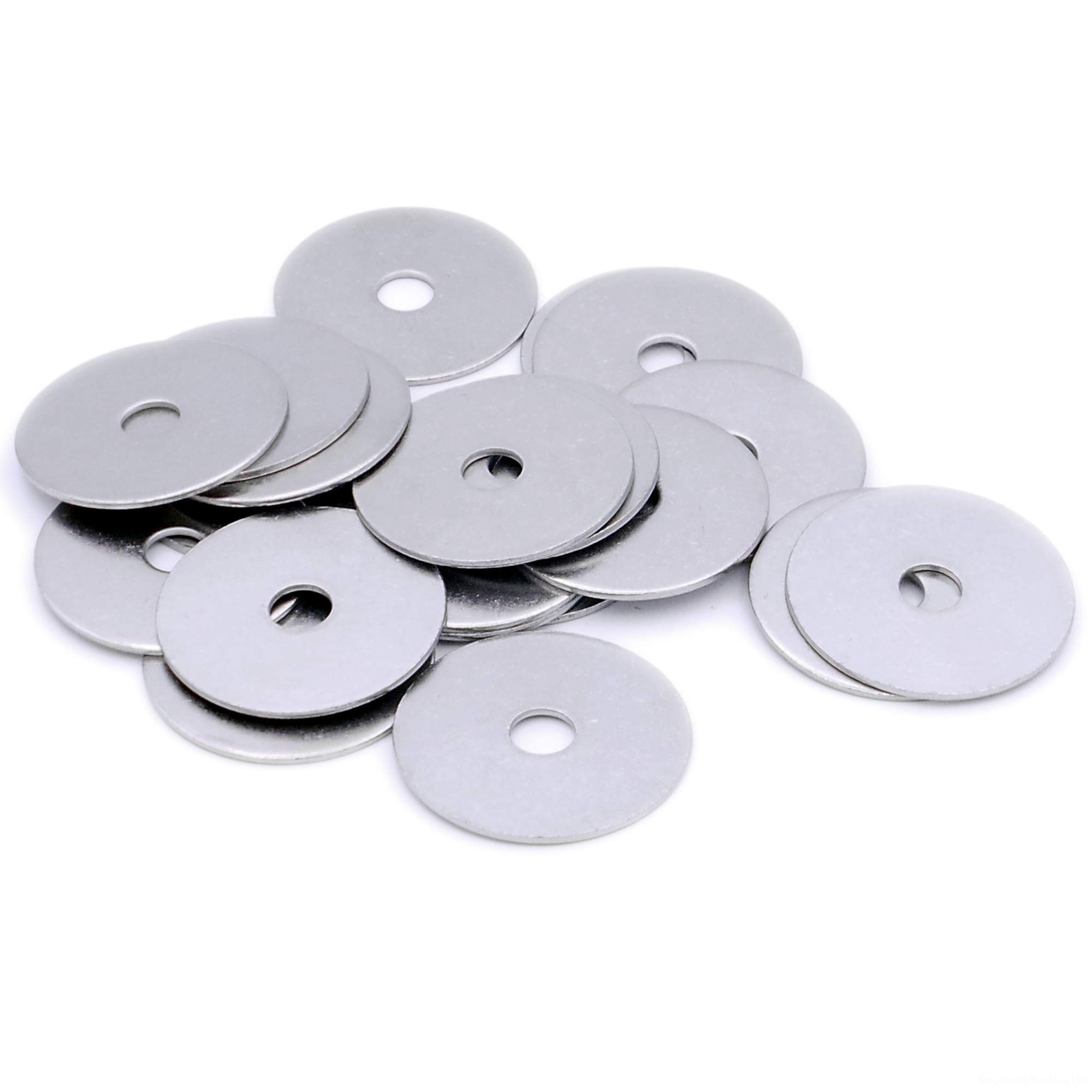 Singularity Supplies Silver M5 (5Mm X 20Mm) Flat Repair Washer (Large Od) - Stainless Steel (A2) (Pack Of 20)