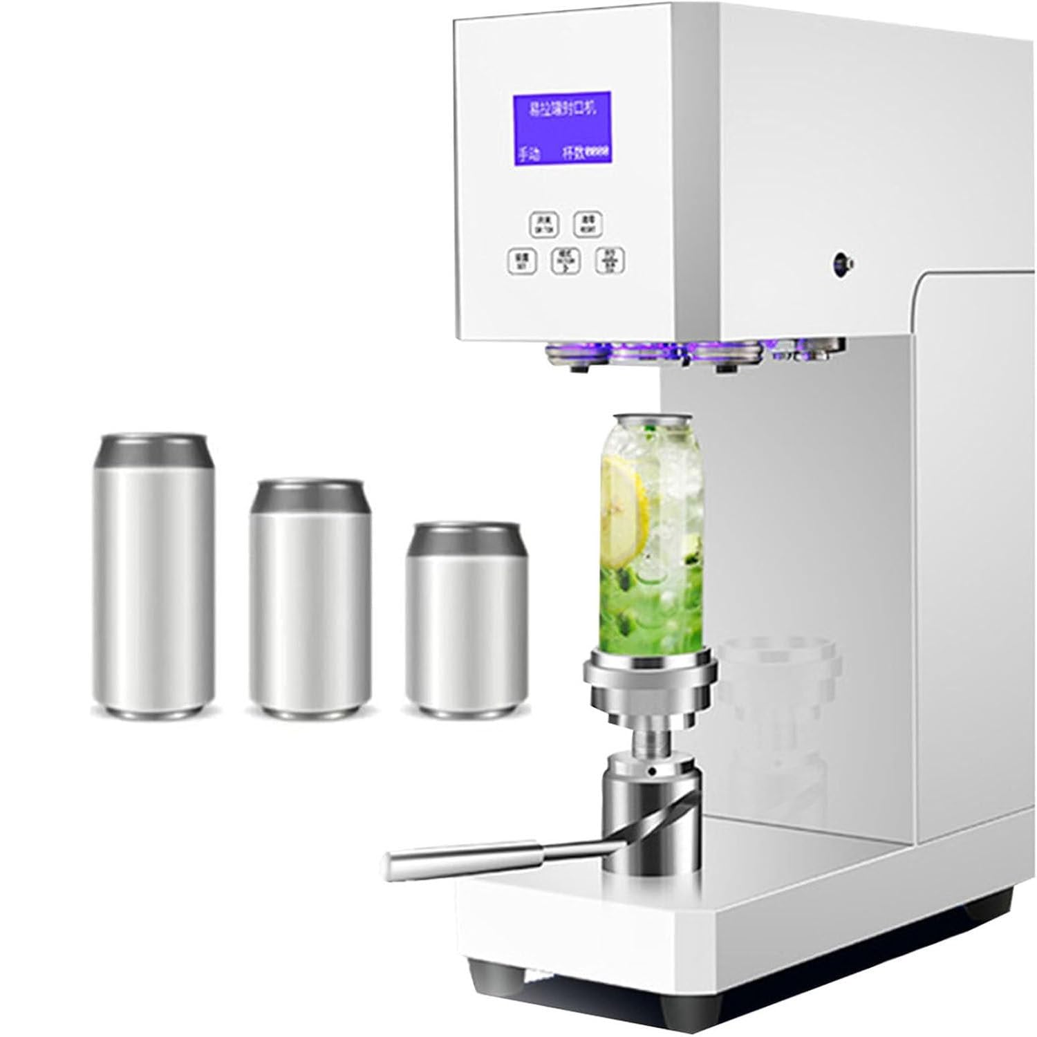 ASerZenith Automatic Can Sealer And Filling Machine, High-Speed Sealing Solution For Beer, Glass Jars, And Plastic Cans, Ideal For Bubble Tea Shops And Beverage Businesses,B