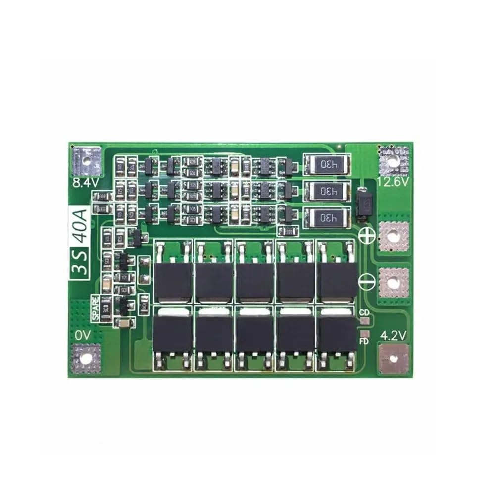 ElectroGlobal 3-Series 18650 Lithium Battery Protection bms 3s 40A, 12v - 11.1V to 12.6V with Balance for Drill Motors and LiPo Cell Modules/bms/ 40A bms/ 12v bms/ 3s bms (B0D9M1X63X) Amazon Price History, Amazon Price Tracker