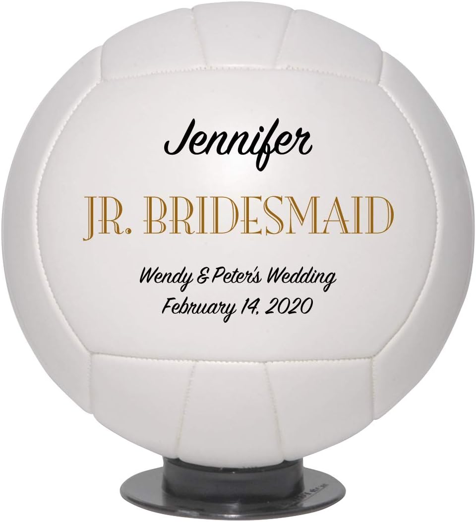 Ring Bearer Volleyball Wedding Keepsake, Personalized Custom Mini Volleyball (Ring Bearer)