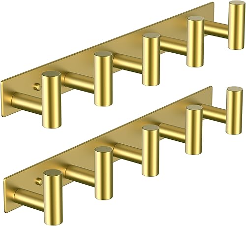 Miniatura 22 de VAEHOLD Ganchos de Pared, Ganchos de Toalla de Aluminio Resistentes para Colgar Abrigo, Sombrero, Llave, Ropa, Gancho de Armario Montaje en Pared