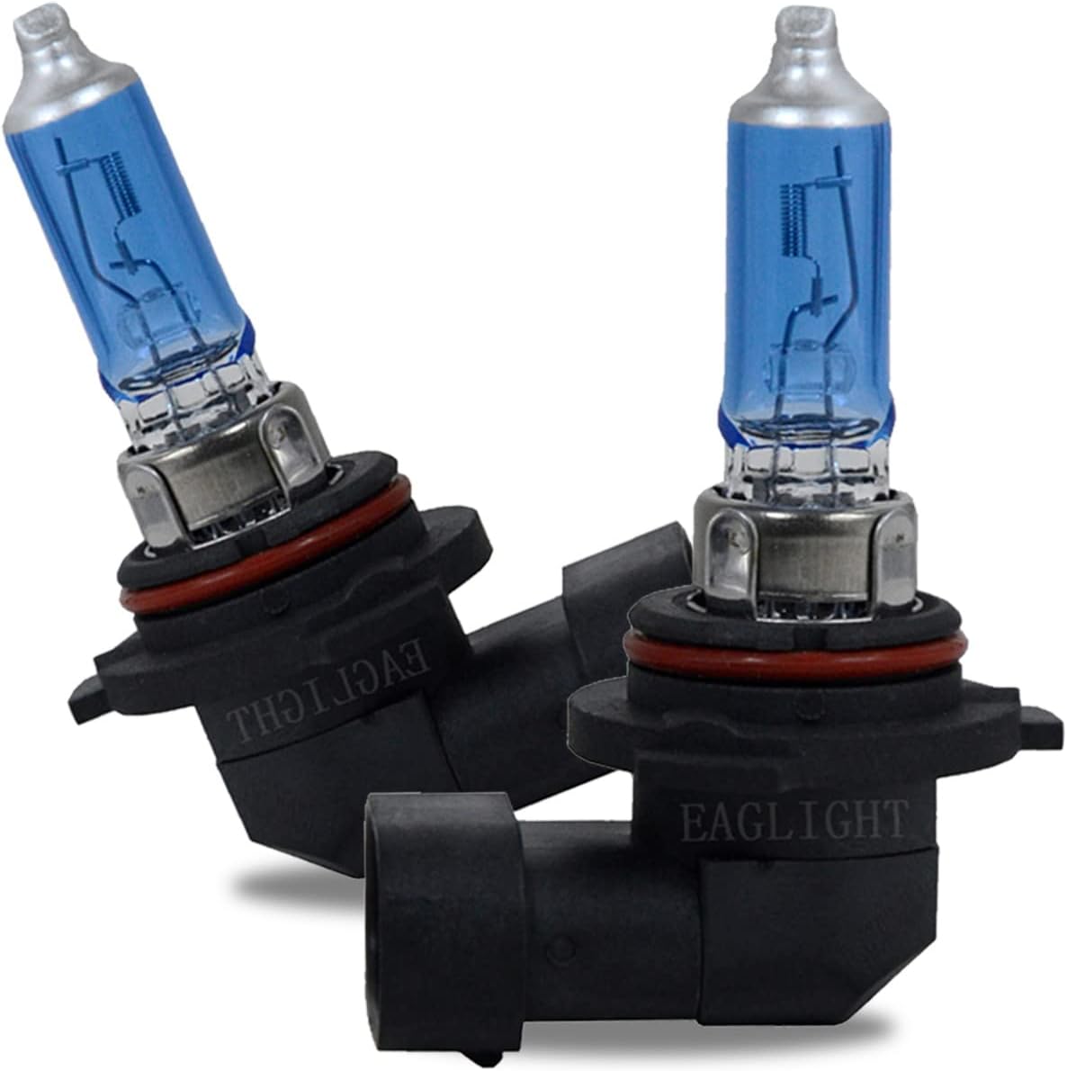 Pack-2 HB4/9006 Car Halogen Spotlights, P22D Ultra White Light Bulbs, 12V 100W High Beam Low Beam Driving Fog Light for Most Cars, SUVs, Trucks