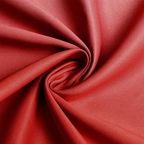 Image of G2000 Blackout Curtains & Drapes for Bedroom Living Room 84 Inches Long Red and Greyish White Room Darkening Window Treatments Ombre Thermal Insulated Light Blocking Grommet Backdrop Curtains 2 Panels