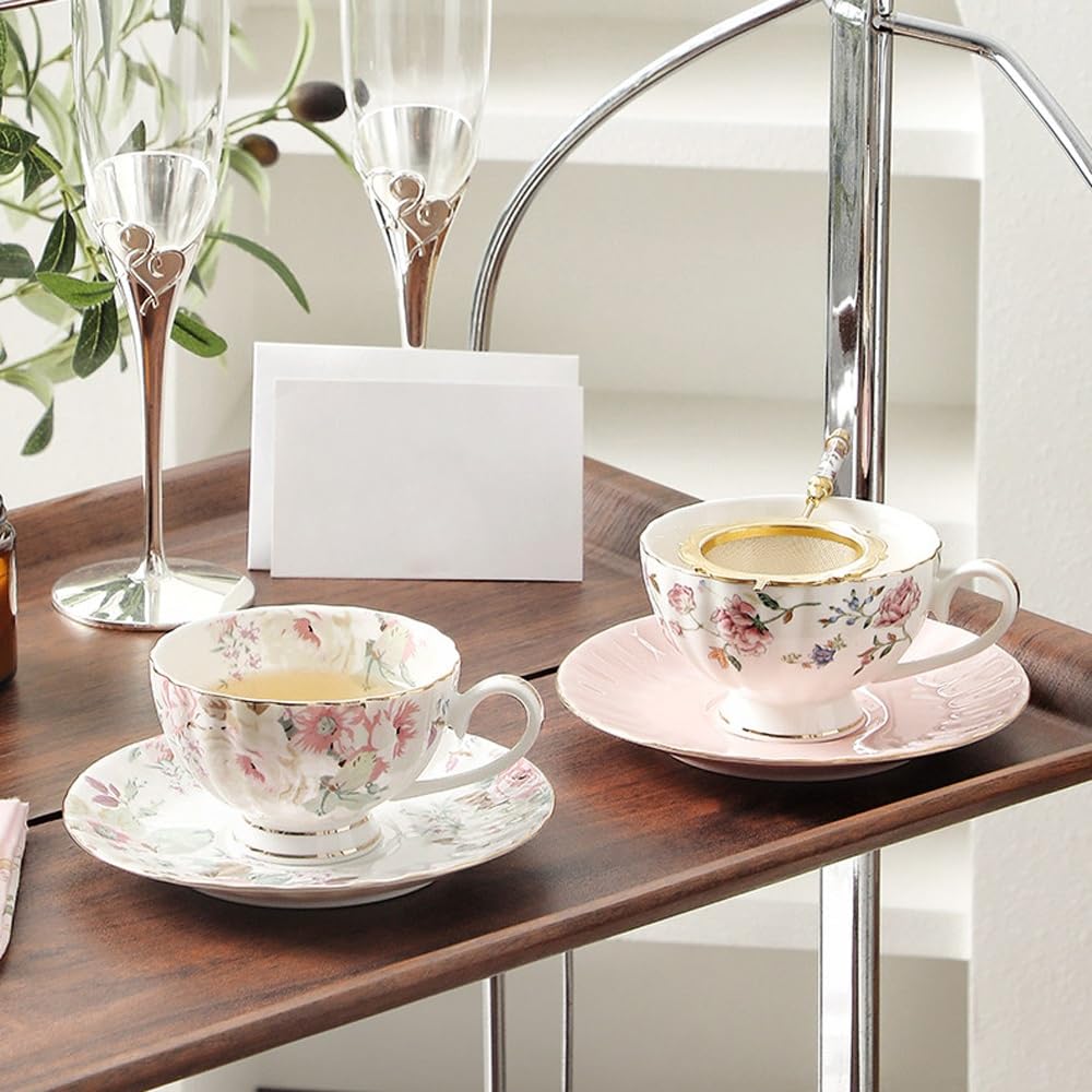 2 szt. Zestaw filiżanek i spodków do espresso, ceramiczny zestaw filiżanek do kawy i spodków, pojemniki na kawę do specjalnych napojów kawowych i herbaty