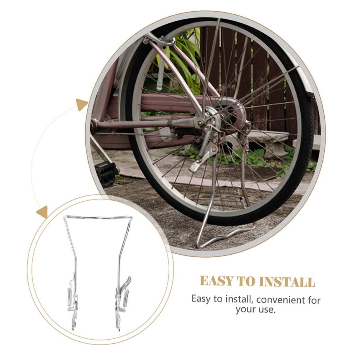 SHINEOFI Cavalletto per Bici da Adulto Resistente all Usura Piedini Antiscivolo per Basi Regolabili Adatte Mountain Bike e Biciclette di Diverse Dimensioni