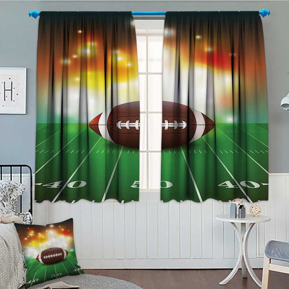 Boys Football Bedroom Curtains Curtains & Drapes 2023