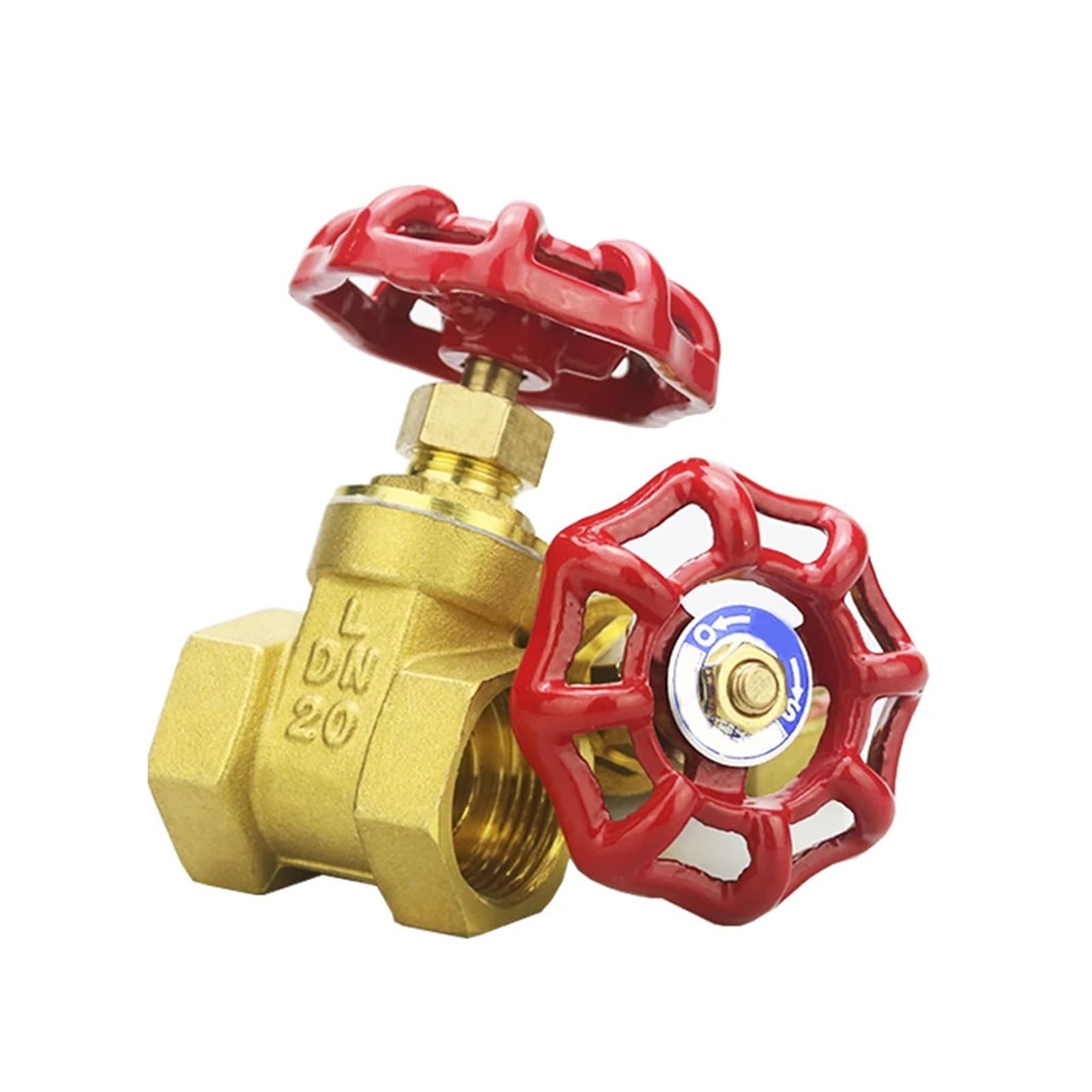 Ozliyy One Color 1Pcs Brass Threaded Gate Valve Tap Water Pipe Switch Household Closing Thickened Material Drain Faucet Controller(2")
