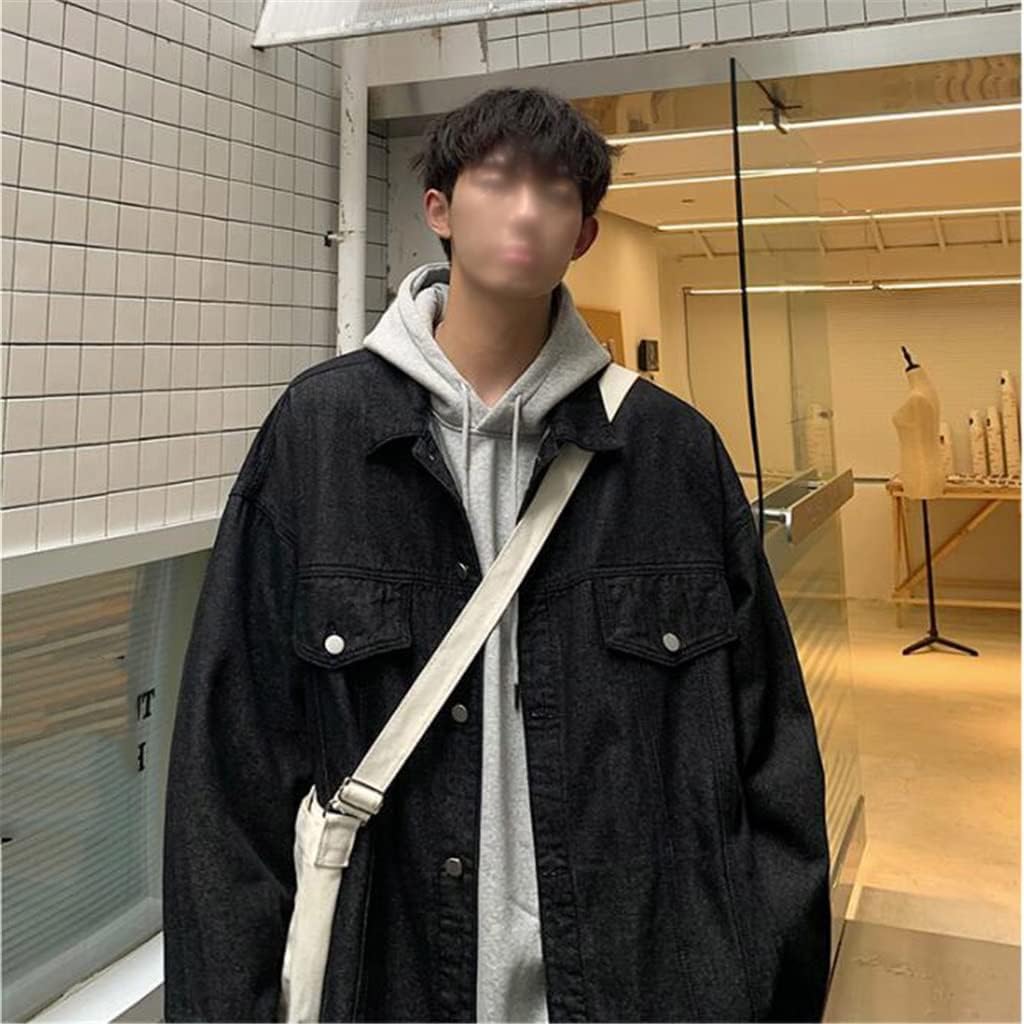 Korean Version Loose Cargo Jacket Washed Denim Male Autumn Hong Kong Wind Clothes